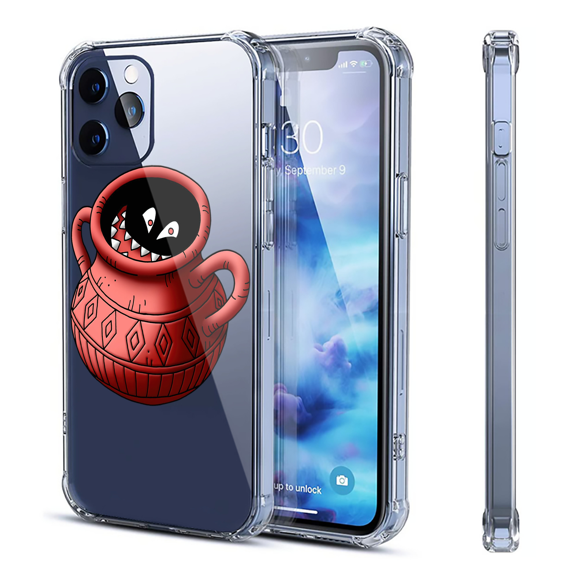 （画像用） ドラゴンクエスト Doragon Kuesuto Dragon Quest 【iPhone 12シリーズ対応】透明スマホケース（クリアソフトケース）